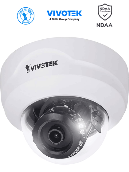 VIVOTEK FD8169A - Cámara IP Domo Interior 2 MP Full HD con lente de 2.8 mm, Smart IR de 20m, SNV, 3DNR y Smart Stream. También cuenta con PoE.