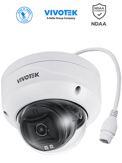 VIVOTEK FD9383-HV - Camara IP domo exterior 5 MP, Smart IR 30mts , WDR Pro, Lente Fijo 2.8 mm , Smart VCA, Deep Search, Protección IP66, IK10, SNV, Ciberseguridad Trend Micro, NDAA, ONVIF