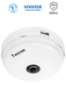 VIVOTEK FE9180-H - Cámara IP fisheye interior 5 MP, visión hemisférica 360º, Smart Stream III, WDR Pro, 3DNR, micrófono integrado, ranura de tarjetas MicroSD, ONVIF DW retail