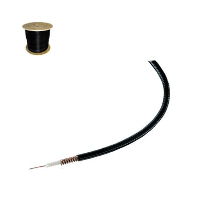 Cable coaxial HELIAX de 1/4, cobre corrugado, superflexible, BLINDADO, 50 Ohms, Carrete de 305 metros