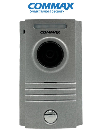 COMMAX DRC40K - Frente de Calle de Aluminio para Interior/Exterior, Compatible con Monitores de 4 Hilos hasta 2 Monitores con Ajuste Vertical de Cámara CA3 CMX1