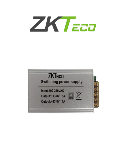 ZKTECO TPM005B - Fuente de Poder para Gabinete ZKTECO / 110V de Entrada / 12V de Salida / Compatible con Paneles InBio