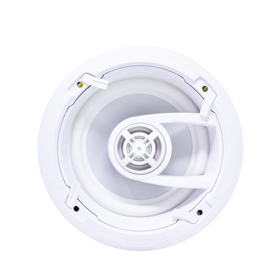 Ghost series, altavoz de 3 vías de plafón 9in, diseño trugrip sin herramientas, woofer de polipropileno blanco, 150w 8ohms