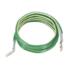 Jumper para Aterrizar Equipos, 6 AWG, con Terminal Doblada a 45 Grados, Para Conexión a Tierra y Terminal Recta Para Equipos, 3.6 m de Largo