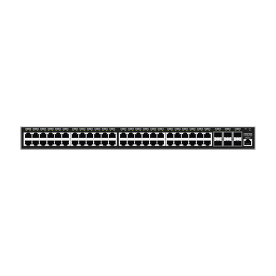 Switch Gigabit Administrable / 48 puertos 10/100/1000 Mbps + 6 Puertos SFP+ / Compatible con GWN Cloud.