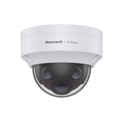 Domo IP 3 Megapixel / Lente 2.8 mm / 40 mts IR / Ultra Baja Iluminación / NDAA / ONVIF / Exterior IP66 / Antivandalico IK10 / Ultra Baja Iluminación / H.265 / PoE / Serie 35 / Honeywell Security