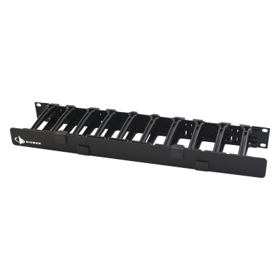 Organizador de Cable Horizontal RouteIT, Sencillo, Para Rack de 19in, 4in de profundidad, 1UR