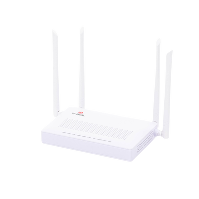 ONU Dual GPON/EPON con Wi-Fi AC de doble banda, 1 puerto SC/APC + 2 puertos LAN Gigabit + 1 puerto FXS + 1 Puerto CATV