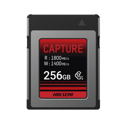 Memoria CFexpress tipo B / Clase 10 de 256 GB / Especializada para Cámaras de Fotografía y Video / 1800 MB/s Lectura / 1400 MB/s Escritura