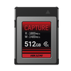 Memoria CFexpress tipo B / Clase 10 de 512 GB / Especializada para Cámaras de Fotografía y Video / 1800 MB/s Lectura / 1700 MB/s Escritura