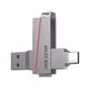 Memoria USB Dual de 256 GB / USB-C y USB-A / Transferencia de Alta Velocidad / Metálica / Compatible con Dispositivos Móviles, Windows, Mac y Linux