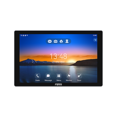 Monitor Audio/Video IP/SIP para interior, Wi-Fi, pantalla táctil de 10.1, Apertura remota