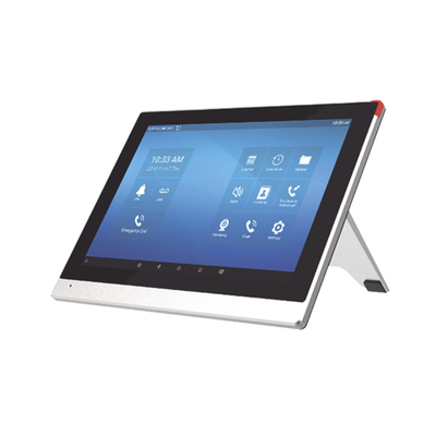 Monitor IP/SIP para interior con Android, Wi-Fi, pantalla táctil de 10.1, audio de 2 vías, PoE, 8 interfaces de entrada de alarma.
