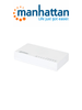 MANHATTAN 560702 Switch de Escritorio Gigabit Ethernet de 8 puertos De Plástico, Para escritorio, IEEE 802.3az Ethernet de Eficiencia Energética