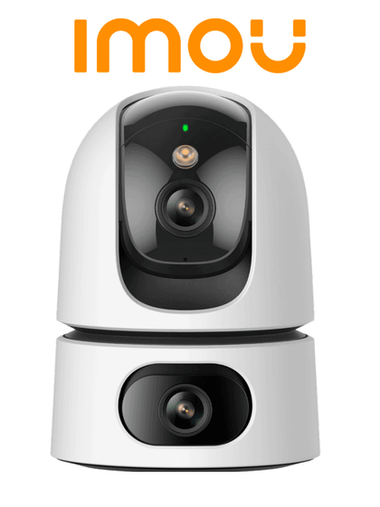 IMOU Ranger Dual IPC-S2XN-10M0WED - Cámara IP WiFi Dual de 10 MP Full Color con Inteligencia Artificial; Lente Fijo de 5 MP + Lente PT de 5 MP. Incorpora IA avanzada, micrófono, altavoz, ranura MicroSD y visión nocturna de 15m LoNuevo CONGIMOU1 MCI1Q