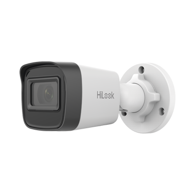 HiLook Series / Bala IP 2 Megapixel (1080p) / Lente 2.8 mm / 20 mts IR / Exterior IP67 / PoE / dWDR / H.265+ / ONVIF