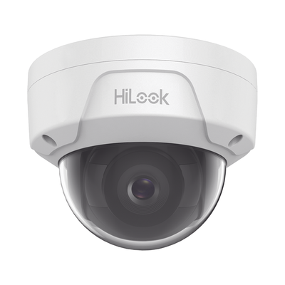 HiLook Series / Domo IP 4 Megapixel / Lente 2.8 mm / 30 mts IR / Exterior IP67 / IK10 / PoE / WDR / ONVIF