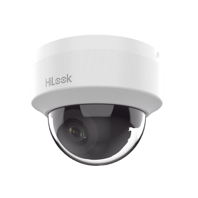 HiLook Series / Domo IP 4 Megapixel / Lente 2.8 mm (Gran Angular) / 20 mts IR / Interior / PoE / dWDR / H.265+ / ONVIF