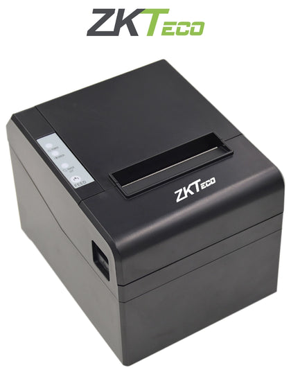 ZKTECO ZKP8001 - Impresora Térmica de 80 mm para Control de Asistencia y Emisión de Tickets, Voltaje de 24V y Conexiones USB, RS232 y RJ11