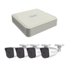 Kit IP 4 Megapixel / NVR de 4 Canales con 4 Puertos PoE / 4 Cámaras IP Bala para Exterior