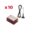 KIt de 10 Comunicadores de Alarma MN01LTEM con Antena 4GLTEM and 5G / Incluyen 2 Años de Cobertura / Aplicación Gratuita / Cero Configuración / Compatible Honeywell/DSC/CROW/PIMA