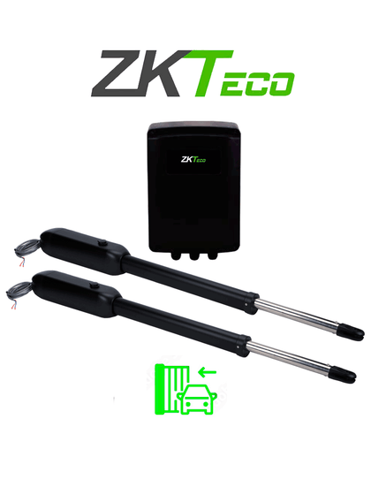 ZKSW400DC - Kit de Pistones de Aluminio Antioxidante, Para Puertas Abatibles de Doble Servicio, Soporta 400 kg por Puerta, Instalación Sencilla sin Soldadura, Accesorios Incluidos, Alimentación 110V