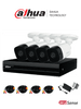 DAHUA KITXVR1B08-I-2MP4CP - Kit de videovigilancia de 8 canales. Incluye 4 cámaras B1A21 de 2MP, DVR Cooper-I WizSense con IA y H.265+ de 8 canales más 2 IP o hasta 10 canales IP, 4 canales SMD Plus, búsqueda de humanos y vehículos.