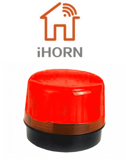 IHORN HC-05-LED - Estrobo Color Rojo / 90 Destellos por minuto compatible con paneles IHORN / RISCO / DSC / BOSCH cer .