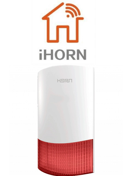 IHORN HC105F - Sirena inalambrica exterior / IP 55 / 105 dB / Compatible con panel ND1 y N8003