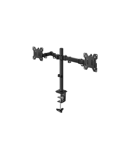 TCE LMG15NB - Soporte de Escritorio para 2 Monitores de 13 a 27 , Carga Máxima 9Kg por brazo , VESA 75x75mm / 100x100mm , Ajuste Inclinación y Rotación OEM03