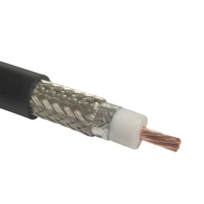 Cable Coaxial 50 Ohm, tipo RG-8 Ultra Flexible, Cobre Trenzado de Núcleo, Cinta de Aluminio y Malla de Cobre Estañado para el Blindaje, Velocidad de Propagación de 83%, Polietileno.