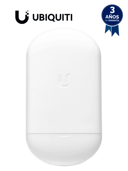 UBIQUITI NANOSTATION AC LOCO5AC- Radio con Antena Integrada AirMax AC 5.8GHz para uso en exteriores, con tecnología MIMO. Cuenta con una antena panel de 13dBi y una potencia de transmisión de 25dBm. No incluye adaptador PoE.