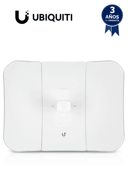 UBIQUITI LTU-LR - Cliente PtMP LTU-LR 5GHz para exteriores, ideal para sistemas CCTV. Potencia de 22 dBm con antena integrada de 26 dBi.