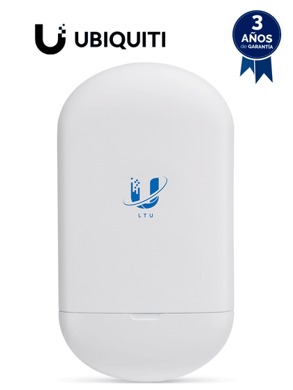 UBIQUITI LTU-LITE - Cliente PtMP LTULite 5GHz para exteriores, ideal para sistemas CCTV. Potencia de 22 dBm con antena integrada de 13 dBi.