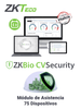 ZKTECO ZKBIOCVTAP75 - Modulo Vitalicio de Asistencia para BioCVSecurity para 75 puntos de asistencia / Hasta 30 000 Usuarios