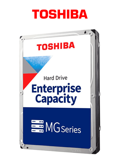 TOSHIBA MG09ACA16TE - Disco duro interno de 16TB / Serie Enterprise / 3.5 / SATA / 7200RPM / 512MB / Recomendado para Servidores / Soporta aplicaciones de videovigilancia