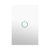 (ZWAVE) Interruptor On/Off panel táctil touch inalámbrico Zwave Plus 1 boton. No requiere cable neutro, Compatible con Hubitat HC8, Álula M2M, otros