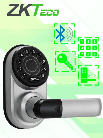 ZKTECO ML200 - Cerradura inteligente con teclado/ Bluetooth / 100 Usuarios / Compatible con app Zsmart ZKO