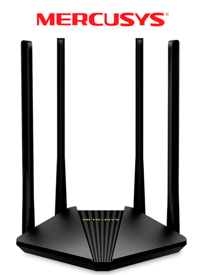 MERCUSYS MR30G - Router inalámbrico Gigabit AC1200 con doble banda 2.4 GHz y 5 GHz, 2 puertos LAN Gigabit, 1 puerto WAN Gigabit. Incluye tecnología MU-MIMO y Beamforming, 4 antenas de 5 dBi, compatible con EasyMesh y función de control parental. MER79