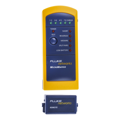 Probador de Mapa de Cableado MicroMapper, para Verificar Rápida y Fácilmente la Integridad del Cableado de Par trenzado de Ethernet