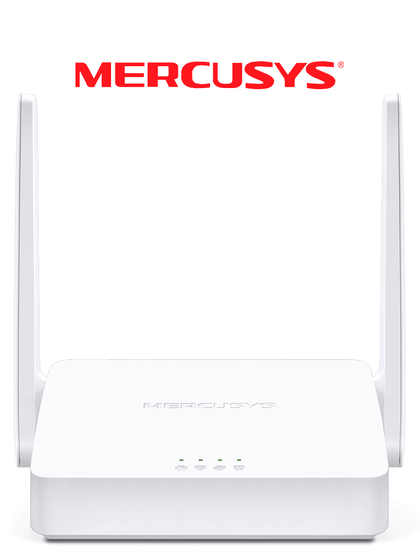 MERCUSYS MW302R - Router inalámbrico N de 2.4 GHz con velocidad de 300 Mbps, 1 puerto WAN 10/100 Mbps, 2 puertos LAN 10/100 Mbps y 2 antenas de 5 dBi. Compatible con IPv6 e IPTV. MER79