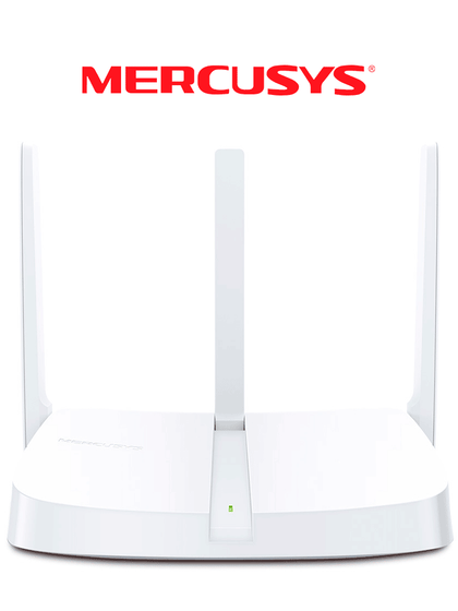 MERCUSYS MW306R - Router inalámbrico N de 2.4 GHz con velocidad de 300 Mbps, 1 puerto WAN 10/100 Mbps, 3 puertos LAN 10/100 Mbps y 3 antenas de 5 dBi. Compatible con IPTV e IPv6. MER79