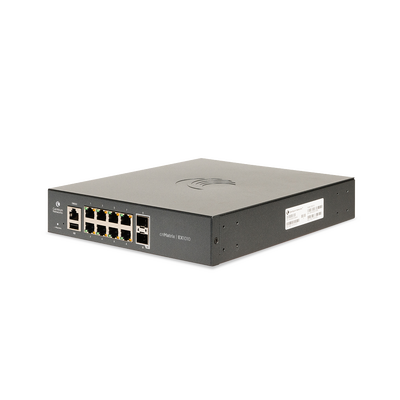 Switch cnMatrix EX1010 de 8 puertos Gigabit Ethernet y 2 SFP, Capa 2, gestión en la nube