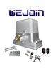 WEJOIN WJKMP202 - Motor para portón deslizante o corredizo / Soporta hasta 1800 Kg / Control remoto 418 Mhz / Limites físicos / Compatible con Cremallera WJKJCT