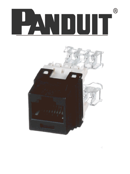 PANDUIT NK688MBL - Jack UTP RJ45 Cat6 / Tipo Keystone / Categoría 6 / Negro MCI1Q125