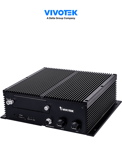 VIVOTEK NV9311PRJ45 - NVR móvil 8 canales H.264 & H.265 con 1 bahía 2.5'', 1 uplink RJ45 GB, 8 PoE AF/AT, WiFi, GPS, 4G, HDMI y VGA.