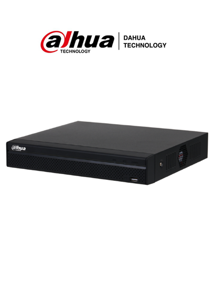 DAHUA NVR1104HS-P-S3/H - NVR de 8 Megapixeles/ 4k/ 4 Canales IP/ 4 puertos PoE/ Smart H.265+/ Rendimiento de 80 mbps/ Salida de Video HDMI&VGA/ 1 Bahía de Disco Duro de Hasta 8TB/ Soporta Camaras con Protocolo Onvif & RTSP/