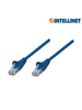 INTELLINET 343305 - Cable patch / 5.0 metros 16.4f / Cat 6 / UTP Azul / Patch cord