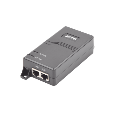 Inyector PoE IEEE 802.3at, Puertos Gigabit, Hasta 30 W de Salida PoE (Mid-span)