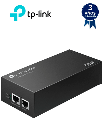 TP-LINK - POE170S - Inyector PoE++, 2 puertos Gigabit